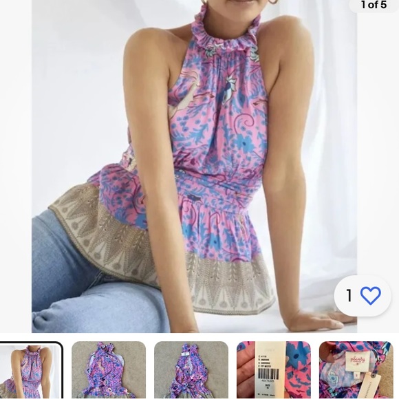 EUC ANTHROPOLOGIE TRACY REESE PLENTY HALTER LARGE - Picture 3 of 3